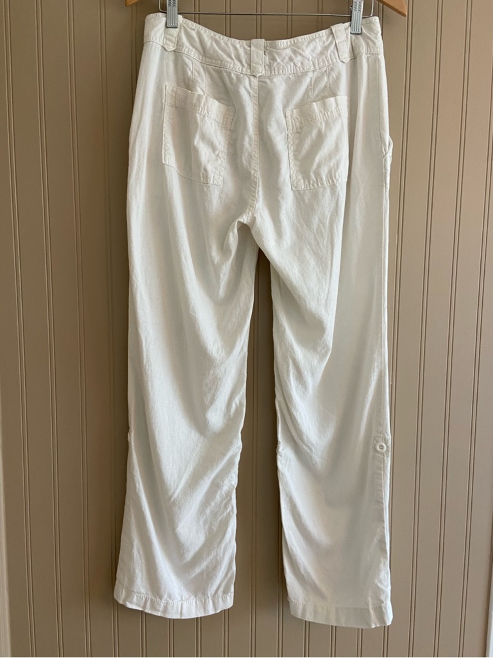 Lady Hathaway White Line Straight Leg Cargo Pants Women’s Size 8/30 - Picture 2 of 6